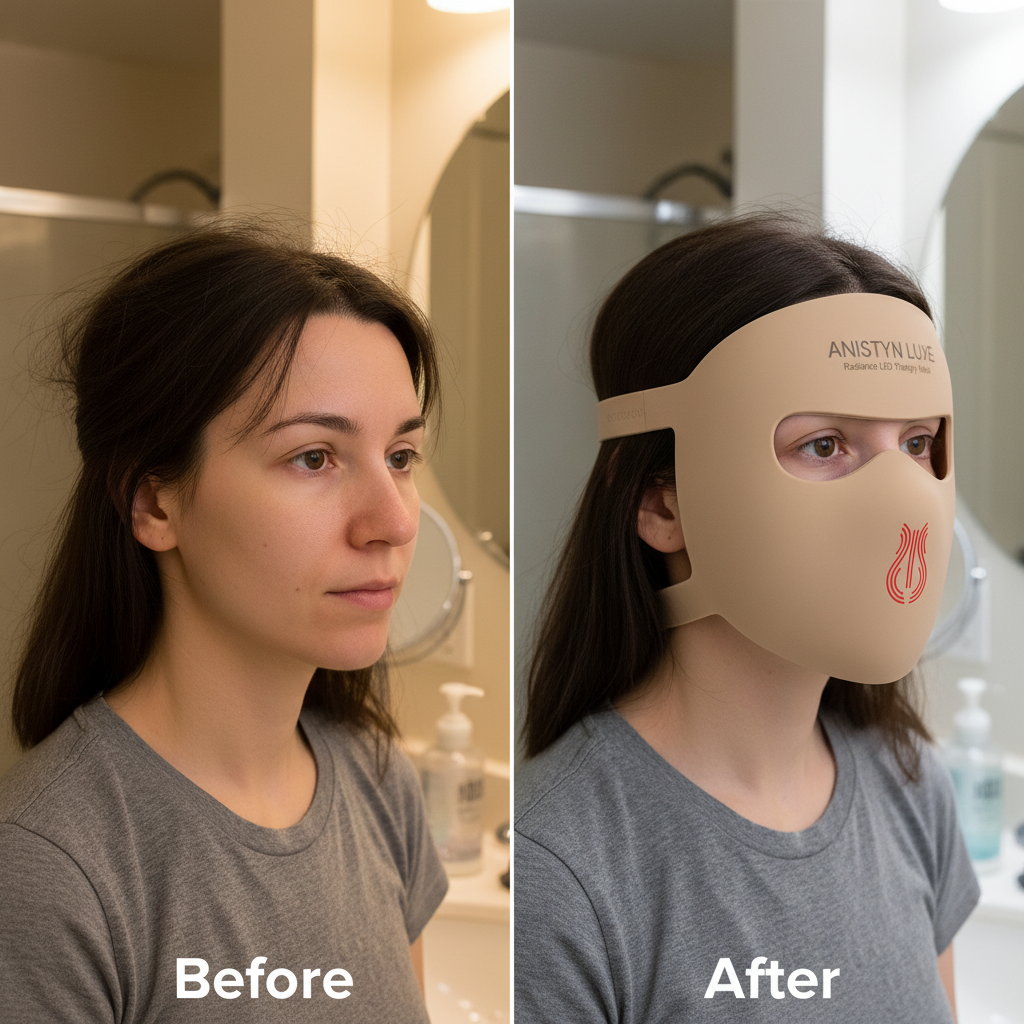 LED Light Therapy Face Mask – Anti-Aging & Acne – ANISTYN LUXE